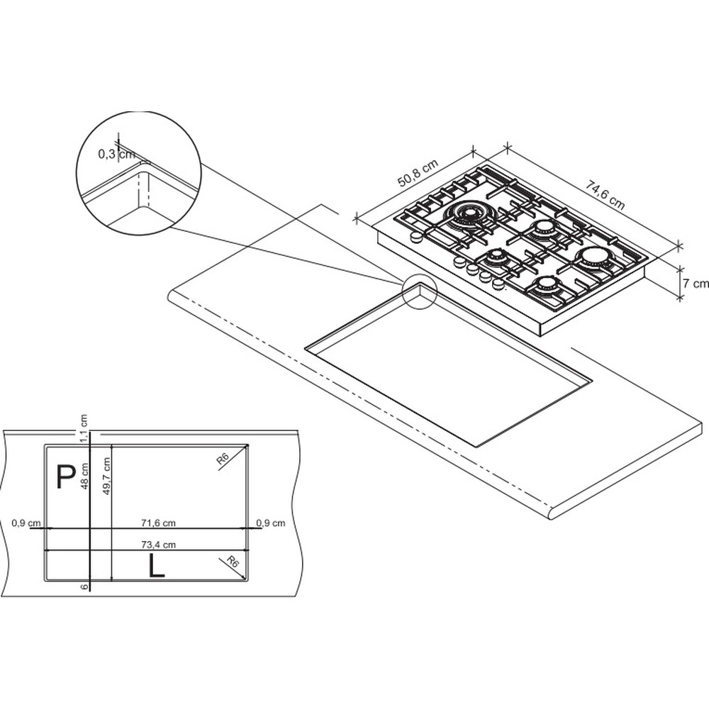 Варильна поверхня De Dietrich DPE4729XF - изображение 4